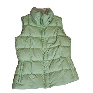 Light Green Quilted Puffer Vest - Women